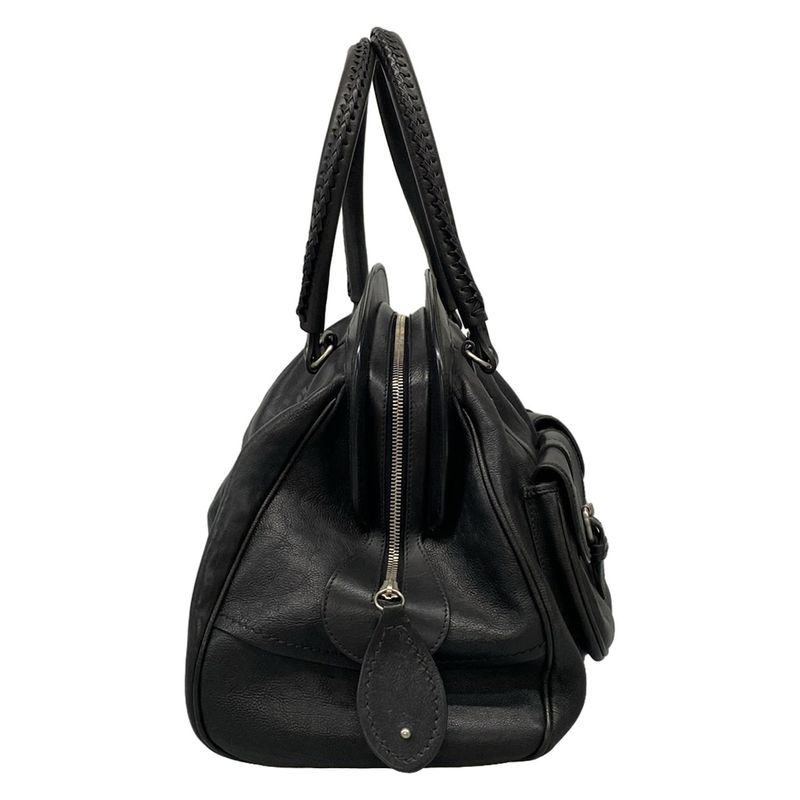 Dior/christian Dior Handbag Mydior Black Leather