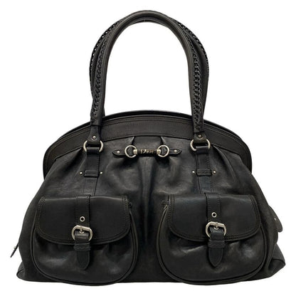 Dior/christian Dior Handbag Mydior Black Leather