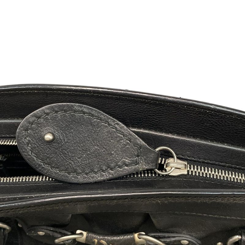 Dior/christian Dior Handbag Mydior Black Leather