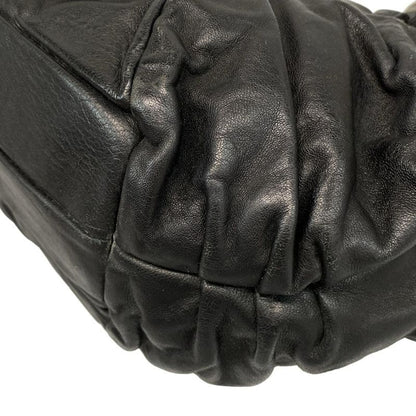 Dior/christian Dior Handbag Jazz Club Black Leather