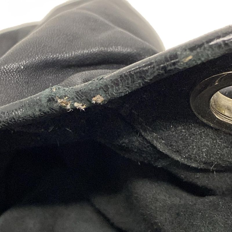 Dior/christian Dior Handbag Jazz Club Black Leather