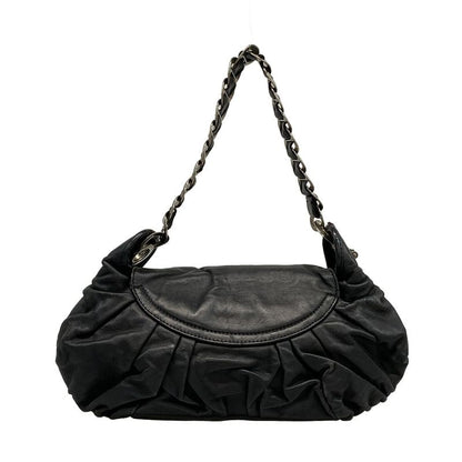 Dior/christian Dior Handbag Jazz Club Black Leather