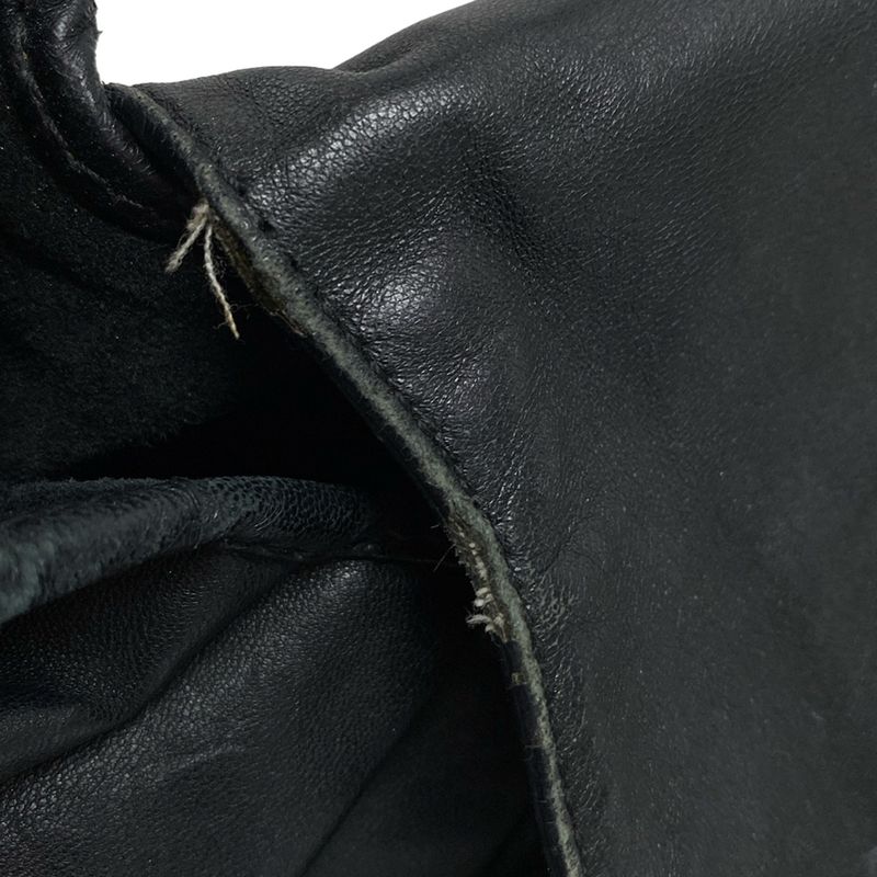 Dior/christian Dior Handbag Jazz Club Black Leather