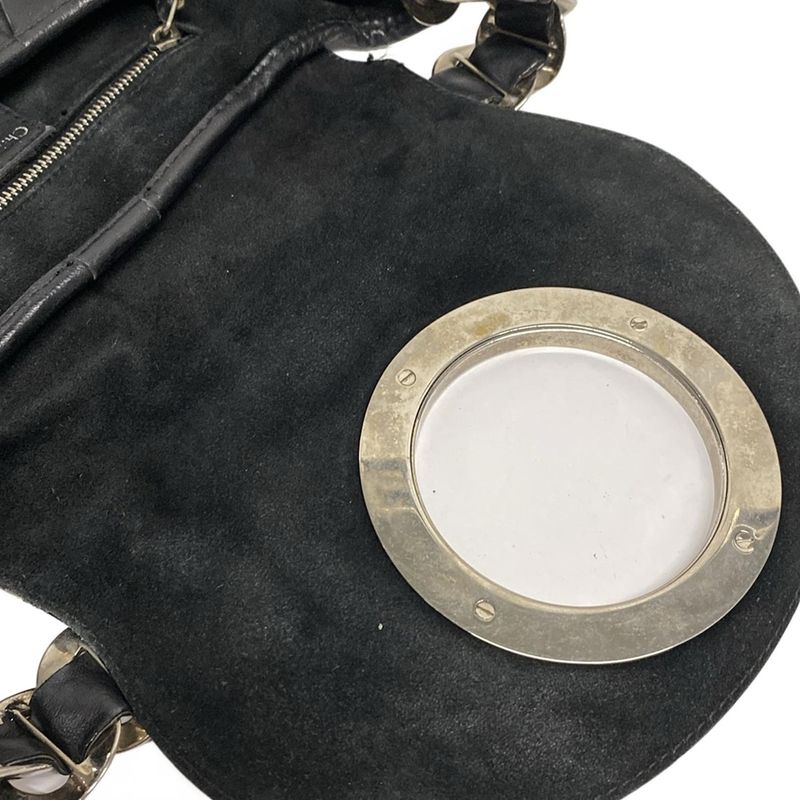 Dior/christian Dior Handbag Jazz Club Black Leather