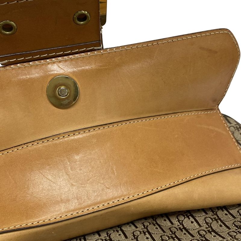 Dior/christian Dior Shoulder Bag Street Chictrotter Beige X Dark Brown X Light