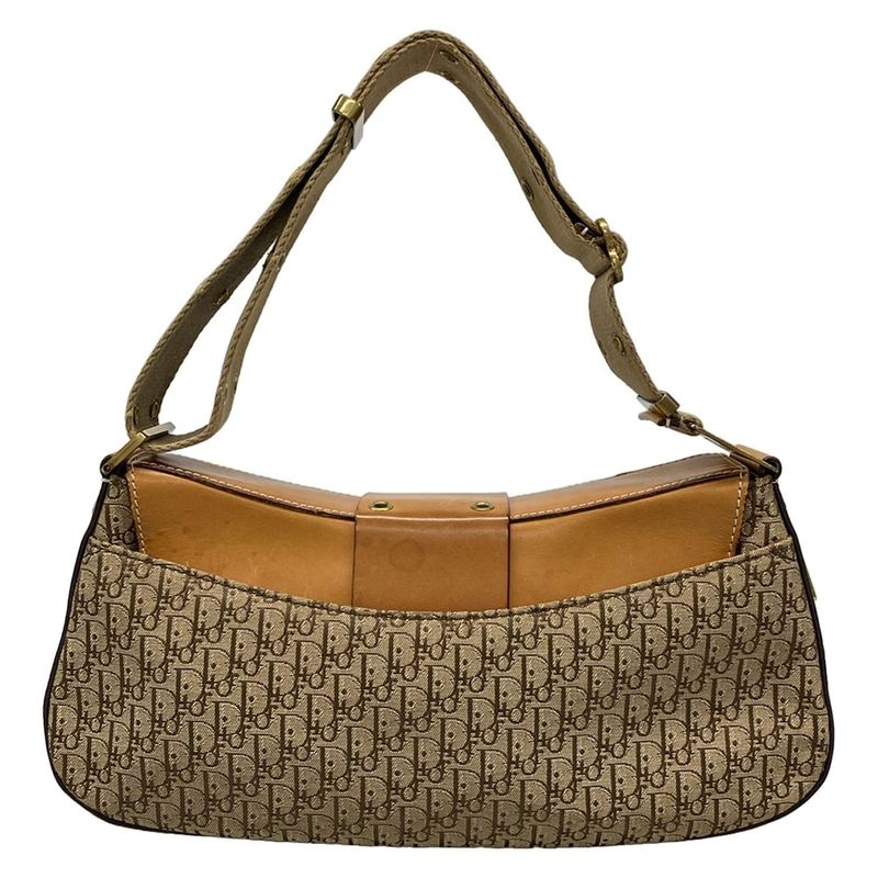 Dior/christian Dior Shoulder Bag Street Chictrotter Beige X Dark Brown X Light