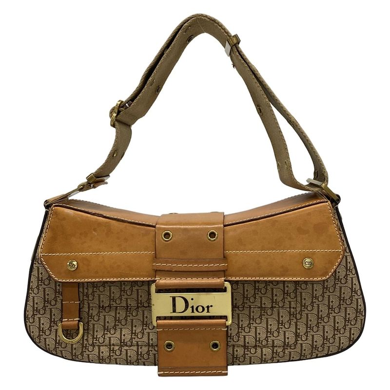 Dior/christian Dior Shoulder Bag Street Chictrotter Beige X Dark Brown X Light