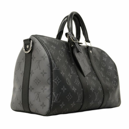 Louis Vuitton Handbag Monogram Eclipse Speedy Bandoliere 35 M46655 Black Gray
