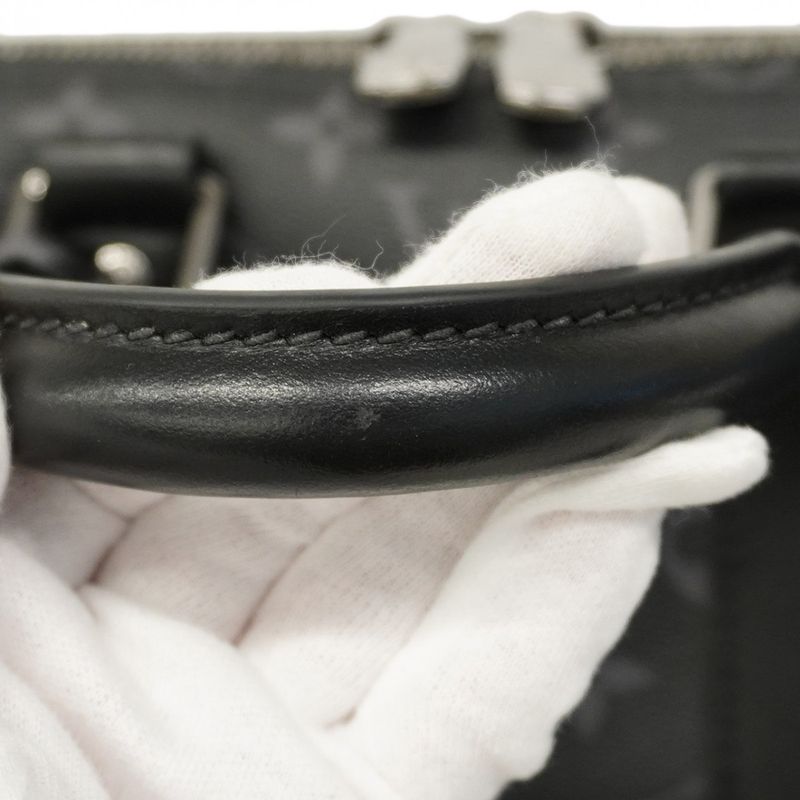 Louis Vuitton Handbag Monogram Eclipse Speedy Bandoliere 35 M46655 Black Gray