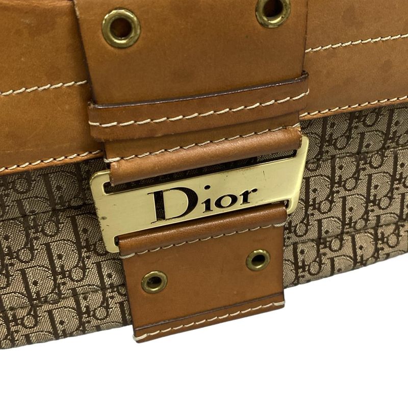 Dior/christian Dior Shoulder Bag Street Chictrotter Beige X Dark Brown X Light