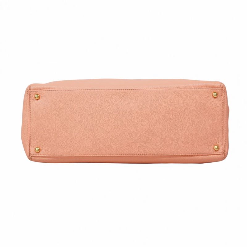 Chanel Tote Executive Leather Pink Gold Hardware 2way Bag Ladies