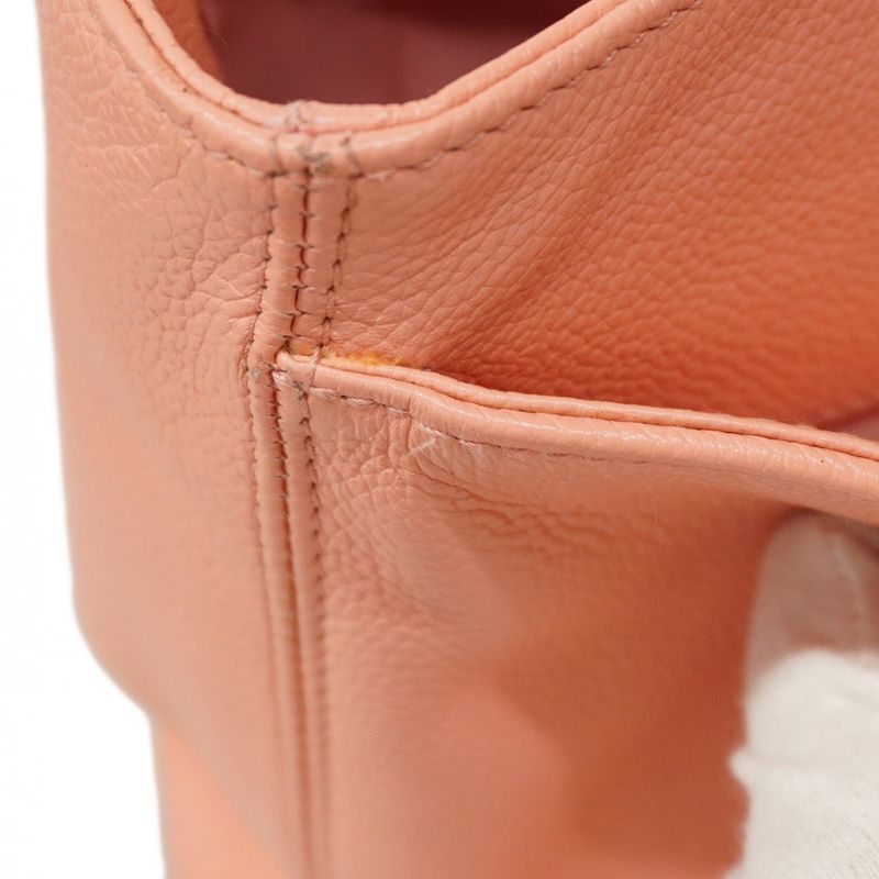 Chanel Tote Executive Leather Pink Gold Hardware 2way Bag Ladies