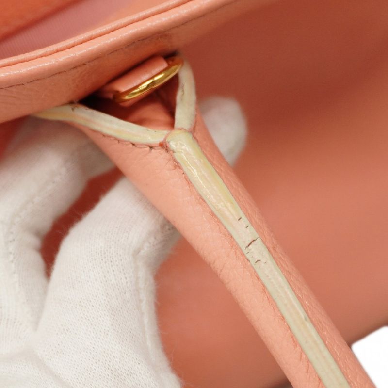 Chanel Tote Executive Leather Pink Gold Hardware 2way Bag Ladies