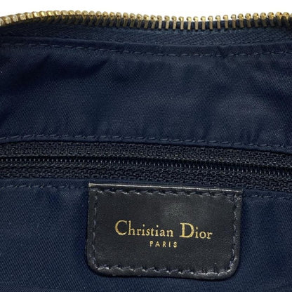 Dior/christian Dior Shoulder Bag Double Saddle Bag Ivory X Black X Blue Leather