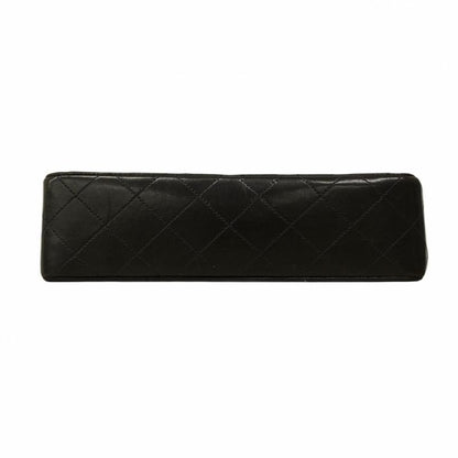 Chanel Shoulder Bag Matelasse Lambskin Black Gold Hardware Women