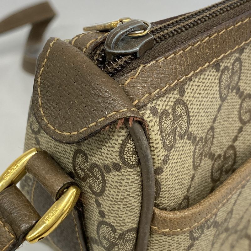 Gucci Shoulder Bag GG Supreme/sherry Line 89 02 032 PVC Brown Gold Hardware