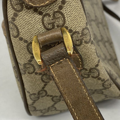 Gucci Shoulder Bag GG Supreme/sherry Line 89 02 032 PVC Brown Gold Hardware