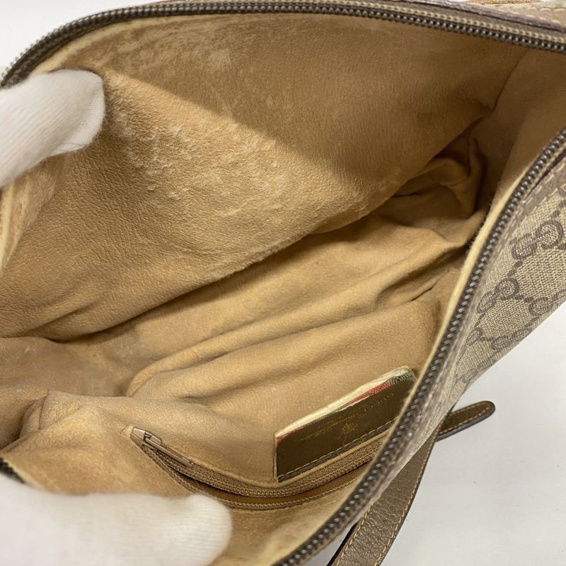 Gucci Shoulder Bag GG Supreme/sherry Line 89 02 032 PVC Brown Gold Hardware