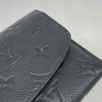 Louis Vuitton Monogram And Empreinte Portefeuille Emilie Long Wallet M62369
