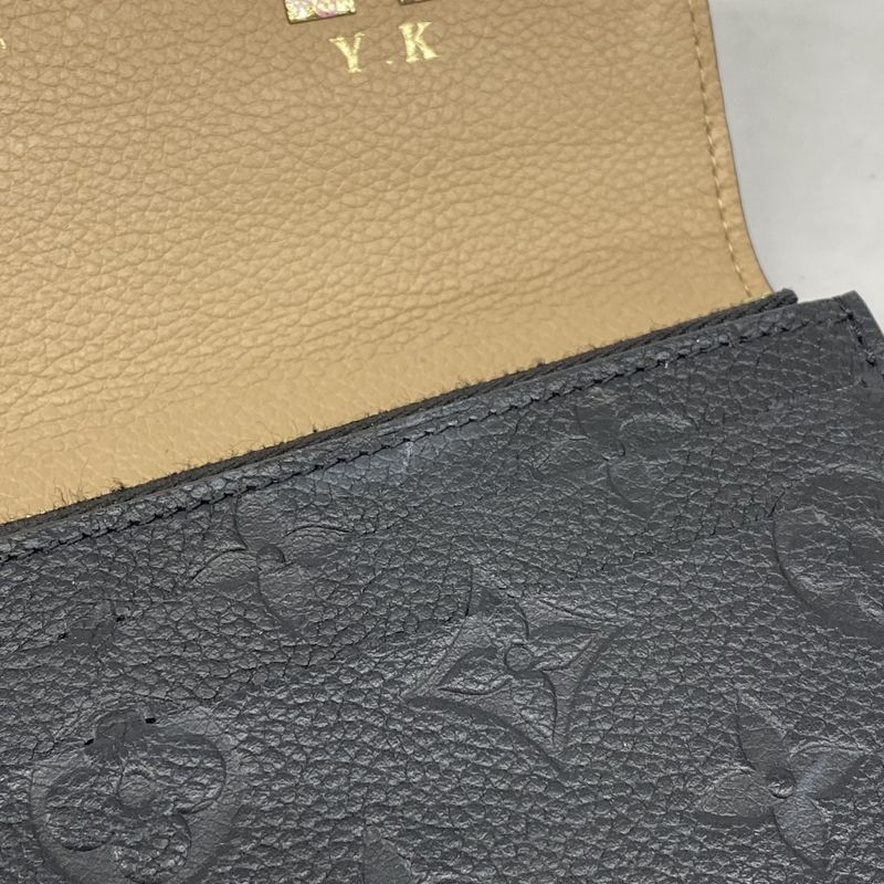 Louis Vuitton Monogram And Empreinte Portefeuille Emilie Long Wallet M62369