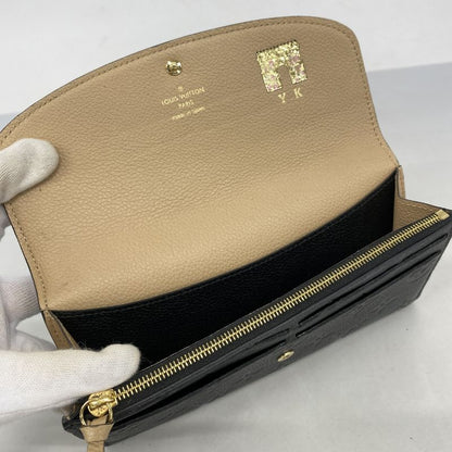 Louis Vuitton Monogram And Empreinte Portefeuille Emilie Long Wallet M62369