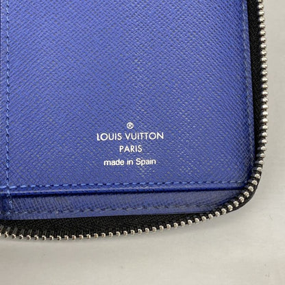Louis Vuitton Long Wallet Taiga Llama Zippy Wallet Vertical M30447 Cobalt Men's