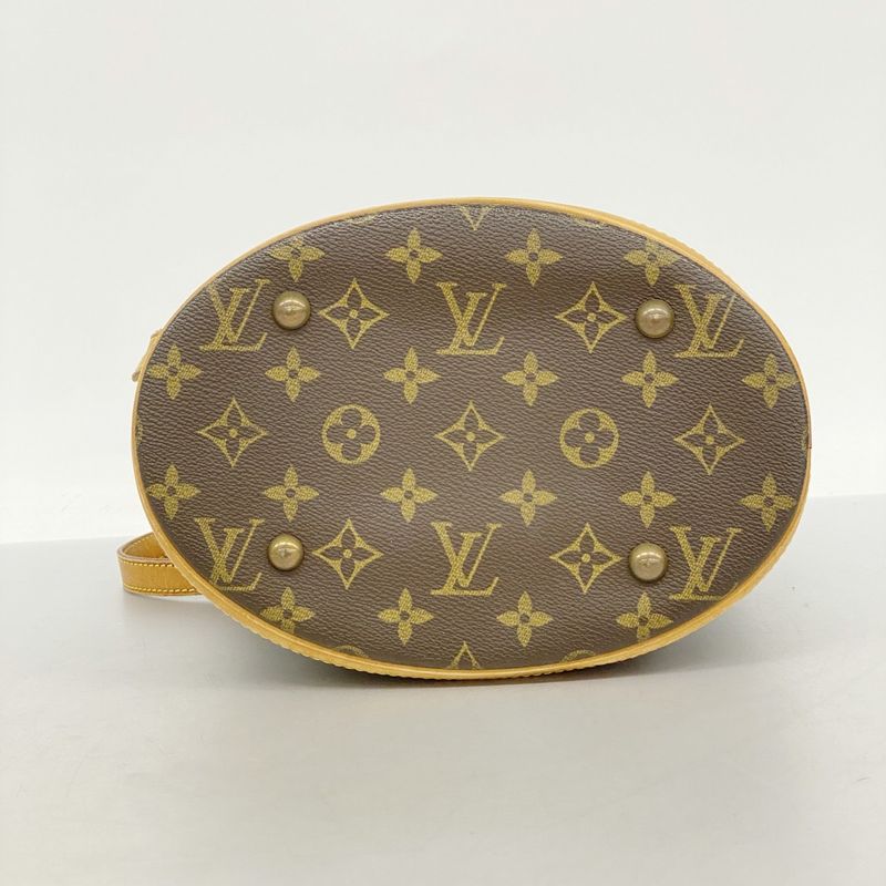 Louis Vuitton Tote Bag Monogram Bucket PM M42238 Brown Ladies