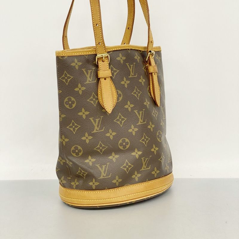 Louis Vuitton Tote Bag Monogram Bucket PM M42238 Brown Ladies