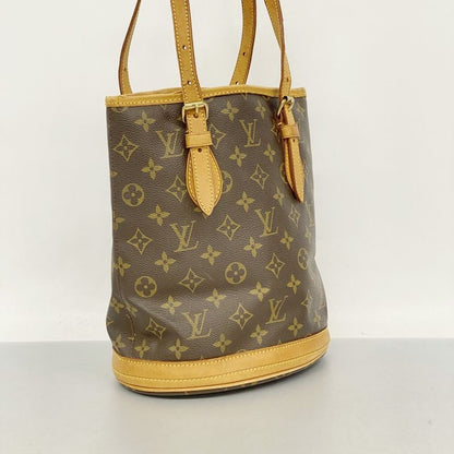 Louis Vuitton Tote Bag Monogram Bucket PM M42238 Brown Ladies