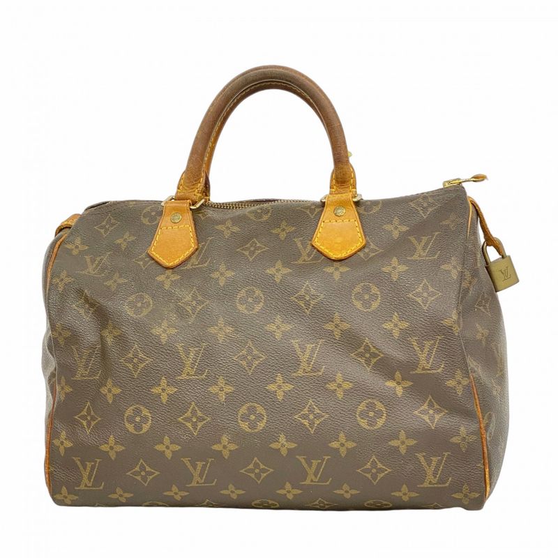 Louis Vuitton Handbag Monogram Speedy 30 M41108 Brown Ladies