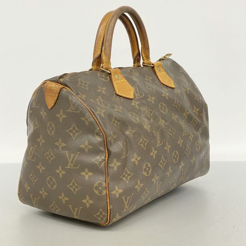 Louis Vuitton Handbag Monogram Speedy 30 M41108 Brown Ladies