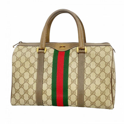 Gucci Handbag GG Supreme/sherry Line 40 02 007 PVC Brown Gold Hardware Women