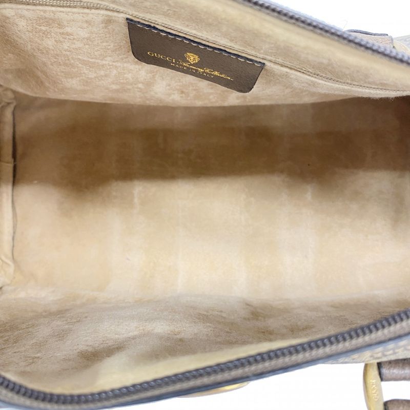 Gucci Handbag GG Supreme/sherry Line 40 02 007 PVC Brown Gold Hardware Women