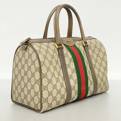 Gucci Handbag GG Supreme/sherry Line 40 02 007 PVC Brown Gold Hardware Women