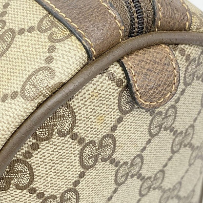 Gucci Handbag GG Supreme/sherry Line 40 02 007 PVC Brown Gold Hardware Women