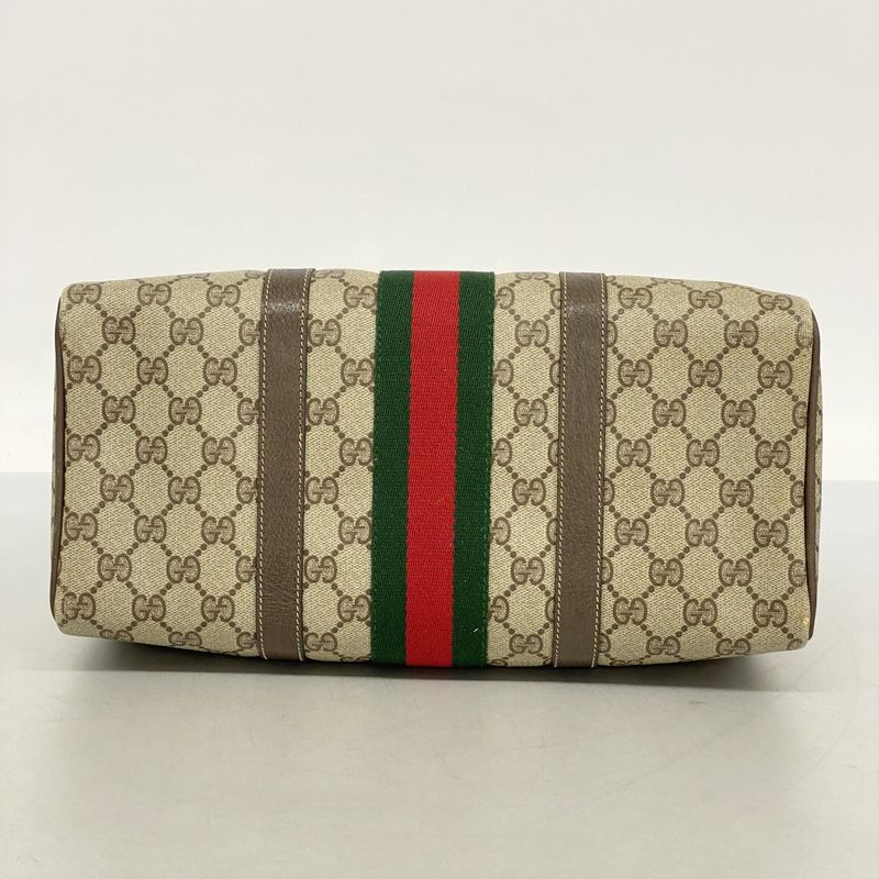 Gucci Handbag GG Supreme/sherry Line 40 02 007 PVC Brown Gold Hardware Women