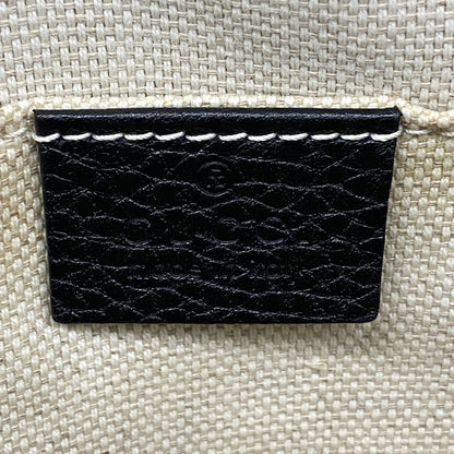 Gucci Shoulder Bag Soho 308364 Leather Black Gold Hardware Women