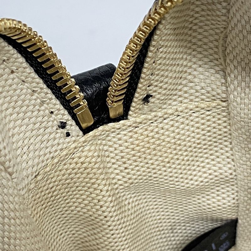 Gucci Shoulder Bag Soho 308364 Leather Black Gold Hardware Women