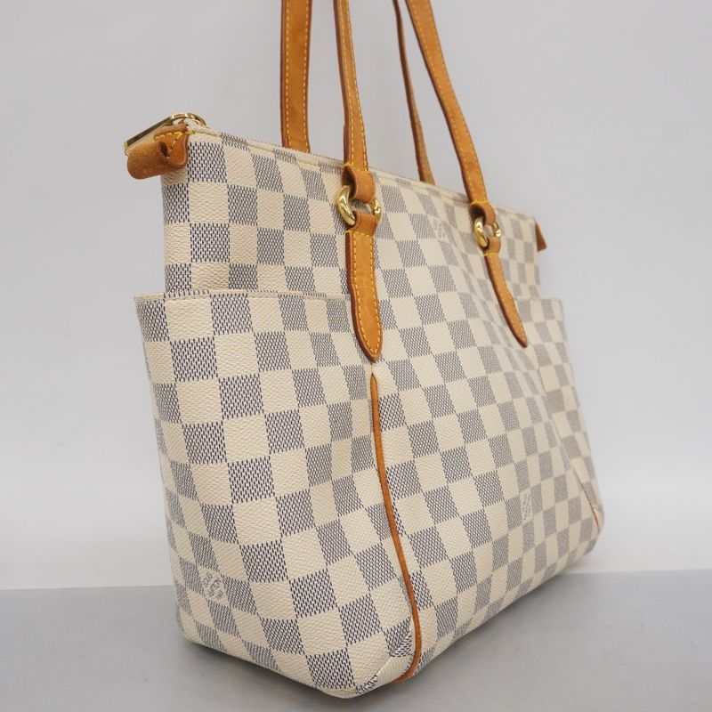 Louis Vuitton Tote Bag Damier Azure Totally PM N51262 White Ladies