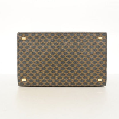 Celine Makeup Box Macadam PVC Black Gold Hardware Women