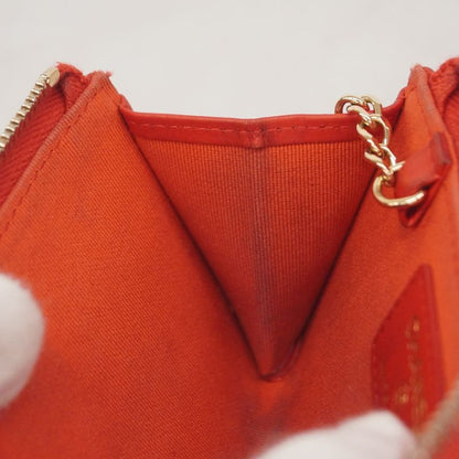 Chanel Coin Case Matelasse Caviar Skin Red Chien Pan Gold Hardware Women