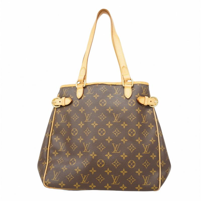 Louis Vuitton Tote Bag Monogram Batignolles Vertical M51153 Brown Ladies