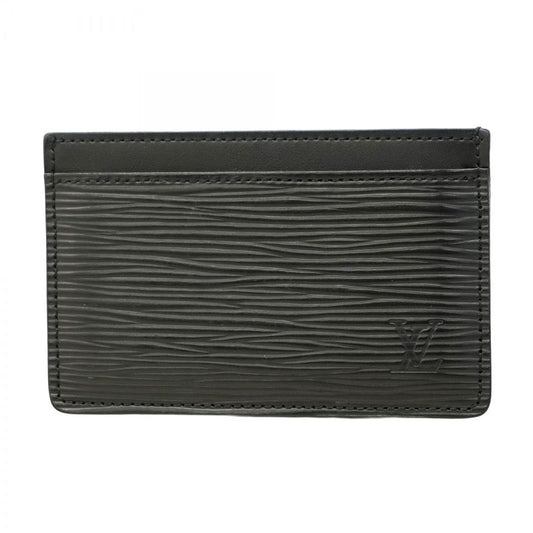 Louis Vuitton Epi Porte Carte Cermple Card Case M63512 Noir Black Men Women