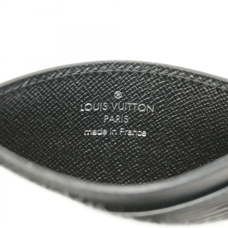 Louis Vuitton Epi Porte Carte Cermple Card Case M63512 Noir Black Men Women