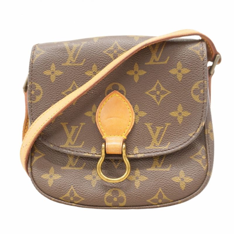 Louis Vuitton Shoulder Bag Monogram Mini Saint-cloud M51244 Brown Ladies