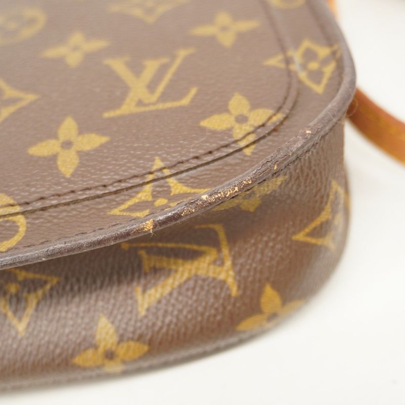 Louis Vuitton Shoulder Bag Monogram Mini Saint-cloud M51244 Brown Ladies