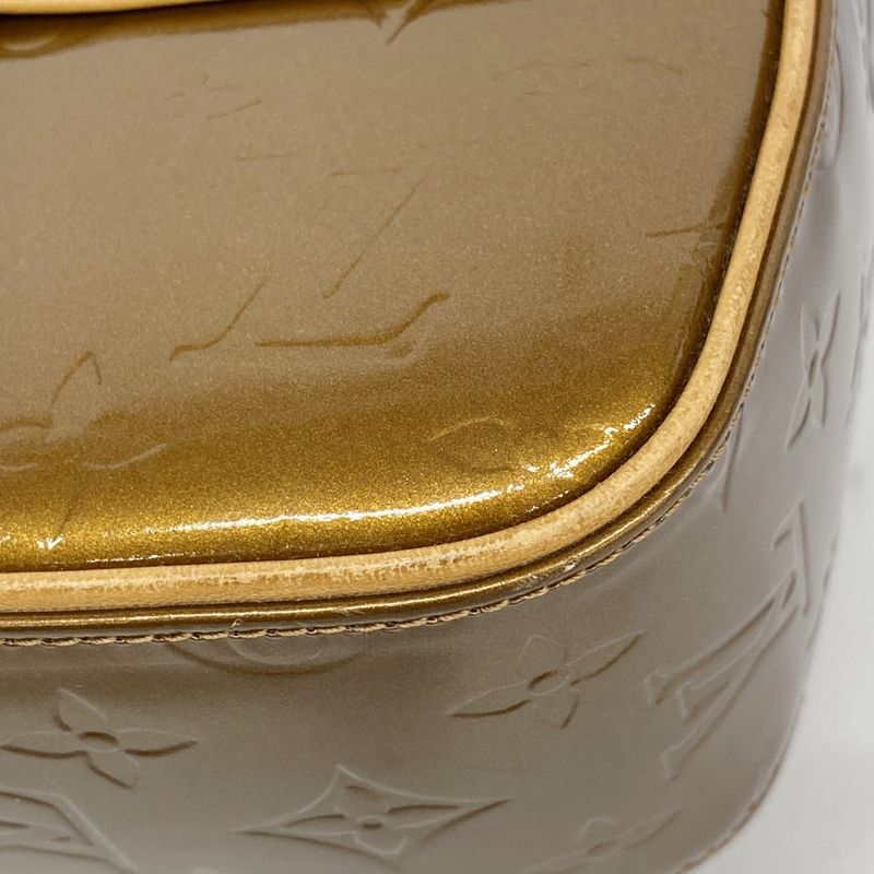 Louis Vuitton Shoulder Bag Vernis Christie GM M91107 Bronze Ladies