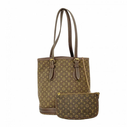 Louis Vuitton Tote Bag Monogram Mini Lin Bucket PM M95226 Ebene Womens