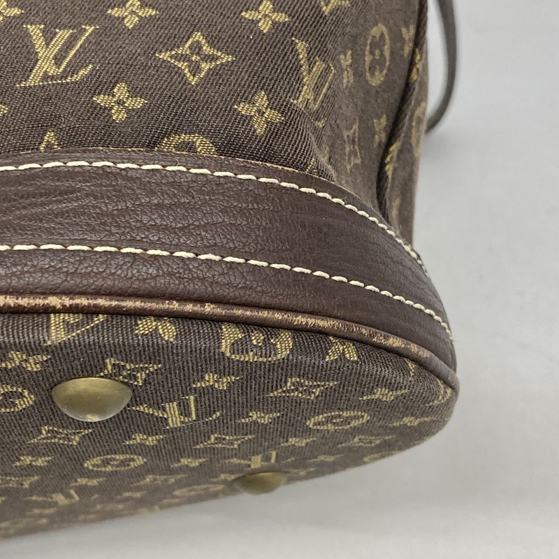 Louis Vuitton Tote Bag Monogram Mini Lin Bucket PM M95226 Ebene Womens