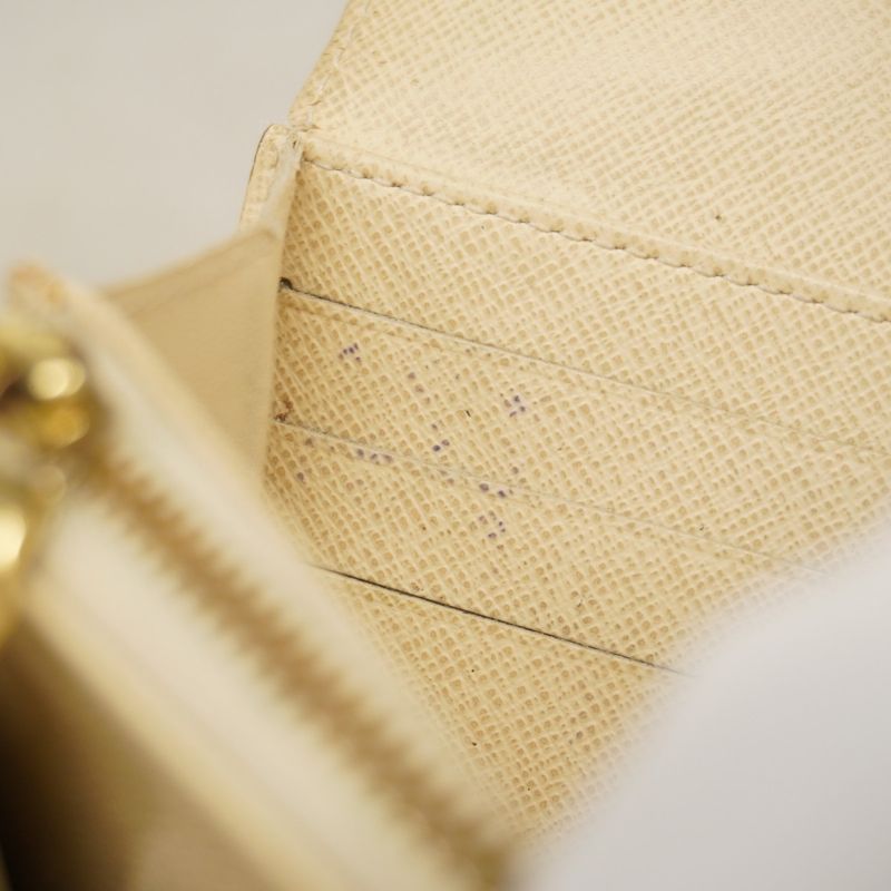 Louis Vuitton Damier Azure Portefeuille Sarah N61735 White Women's